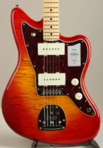 Fender 2024 Collection Made in Japan Hybrid II Jazzmaster Flame Sunset Orange Transparent - Image 2