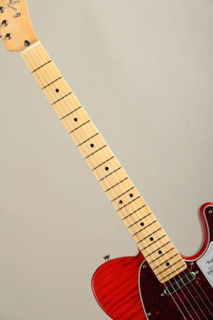 Fender 2024 Collection Made in Japan Hybrid II Telecaster Flame Sunset Orange Transparent - Image 2