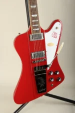 Epiphone Inspired by Gibson Custom 1963 Firebird V Maestro Vibrola Ember Red - Image 2