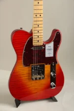Fender 2024 Collection Made in Japan Hybrid II Telecaster Flame Sunset Orange Transparent - Image 4