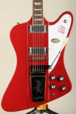 Epiphone Inspired by Gibson Custom 1963 Firebird V Maestro Vibrola Ember Red - Image 6