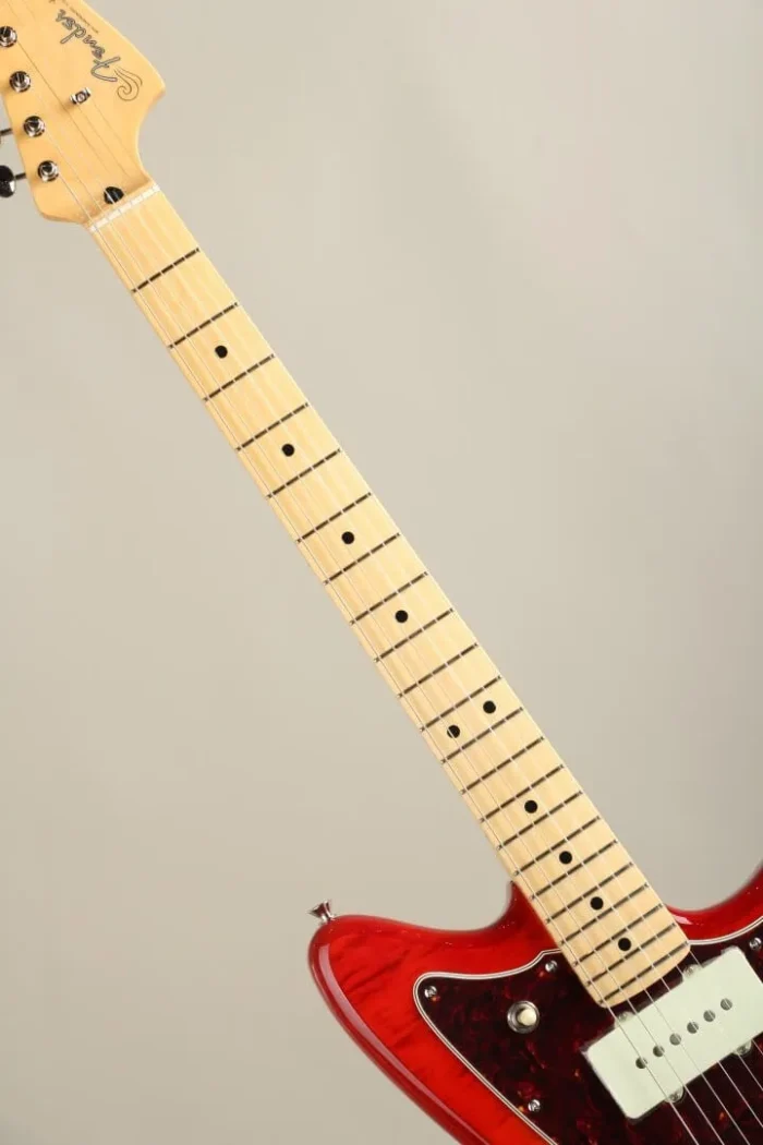 Fender 2024 Collection Made in Japan Hybrid II Jazzmaster Flame Sunset Orange Transparent - Image 4