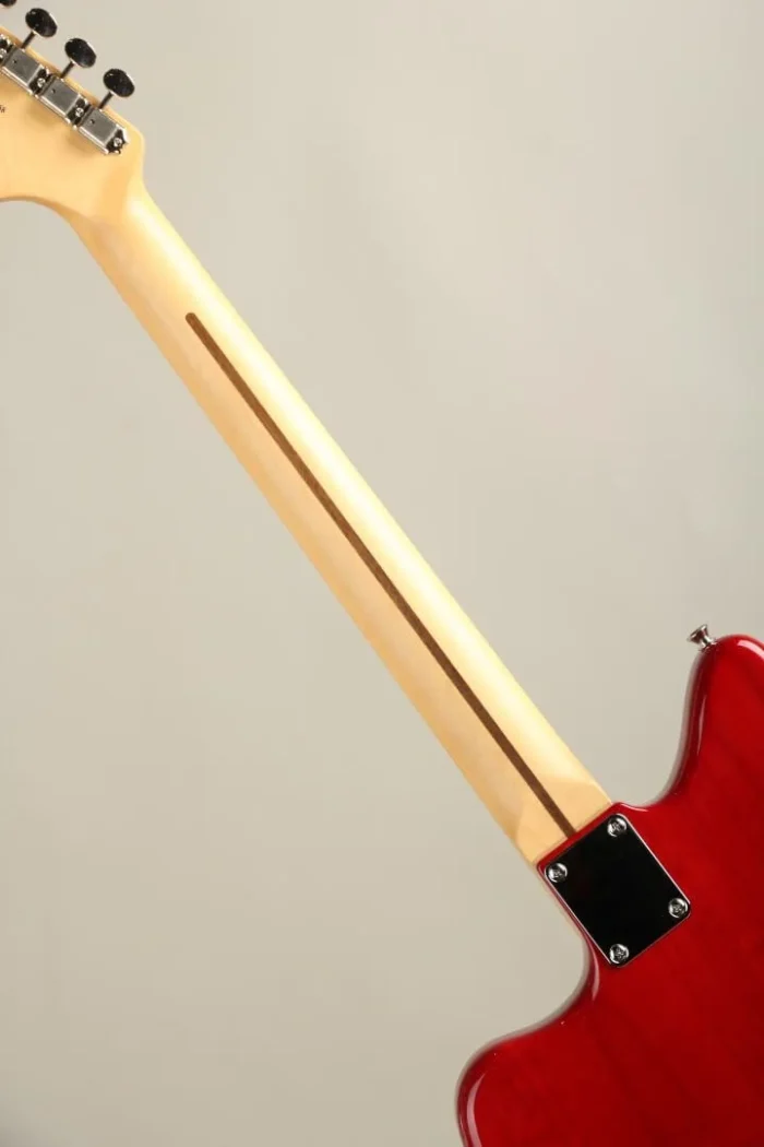 Fender 2024 Collection Made in Japan Hybrid II Jazzmaster Flame Sunset Orange Transparent - Image 7