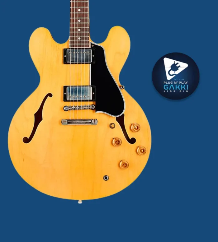 Gibson Custom Shop Murphy Lab 1959 ES-335 Reissue Ultra Light Aged Vintage Natural LIMITED Stinger Head Back 2022 - Image 2