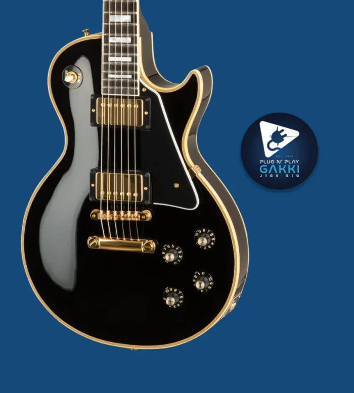 Gibson Custom Shop [Explanation and demo video] 2001 1968 Les Paul Custom Aged Hardware Ebony - Image 2