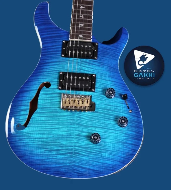 Paul Reed Smith (PRS) SE Custom24 Semi-Hollow Piezo Lake Blue - Image 2