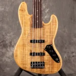 Fender ISHIBASHI FSR MIJ Hybrid II Jazz Bass V Koa Top Alder Back Natural Fender [5-string] - Image 4
