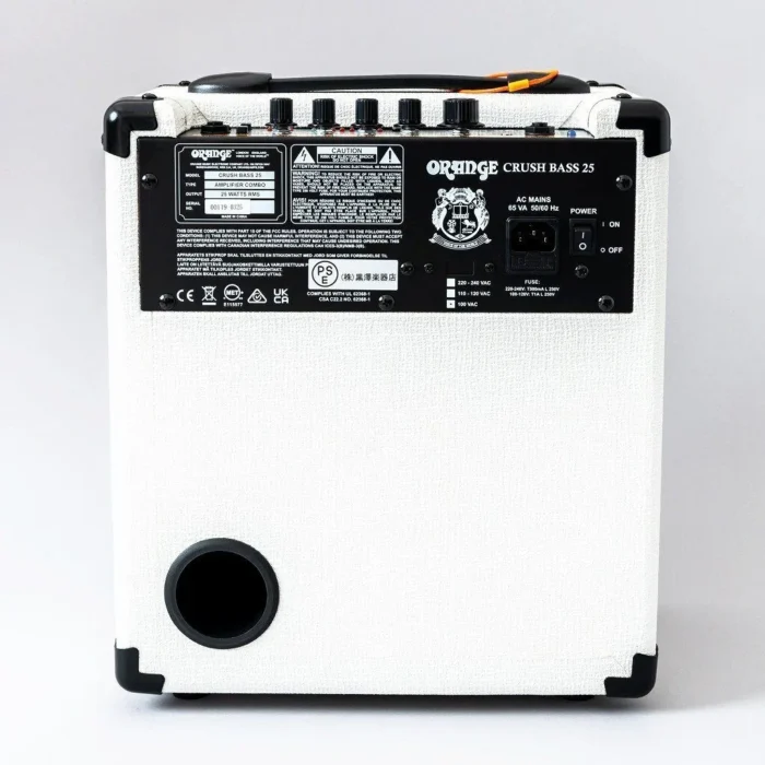 ORANGE Crush Bass 25 White Orange Bass Amplifier - Image 6