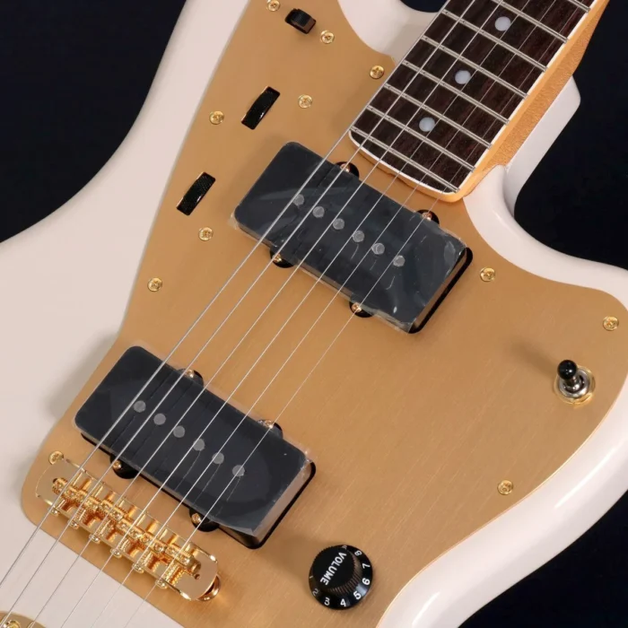 Fender Jazzmaster ISHIBASHI FSR MIJ Traditional 60S Alder Body Desert Sand Gold Hardware (White) - Image 10