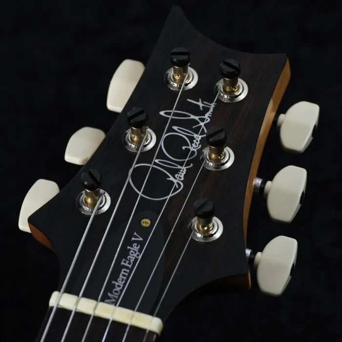 PRS 2025 Modern Eagle V 10Top Pattern Neck (Charcoal) - Image 8