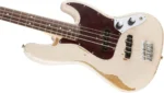 Fender Flea Jazz Bass Road Worn (Faded Shell Pink) - Image 6