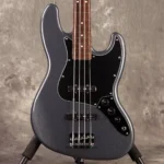 Fender FSR Collection Hybrid II Jazz Bass (Charcoal Frost Metallic) with Matching Head