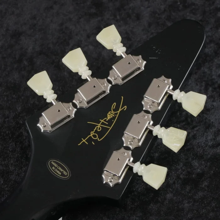 Epiphone Flying V Ebony by Gibson custom Jimi Hendrix (Love Drops) - Image 7