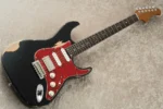 Red House Seeker S Stratocaster 24F SSH Heavy Aged w/ Master Grade Roasted Flame Maple (Black) - Image 4