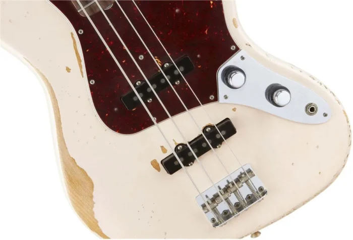 Fender Flea Jazz Bass Road Worn (Faded Shell Pink) - Image 4