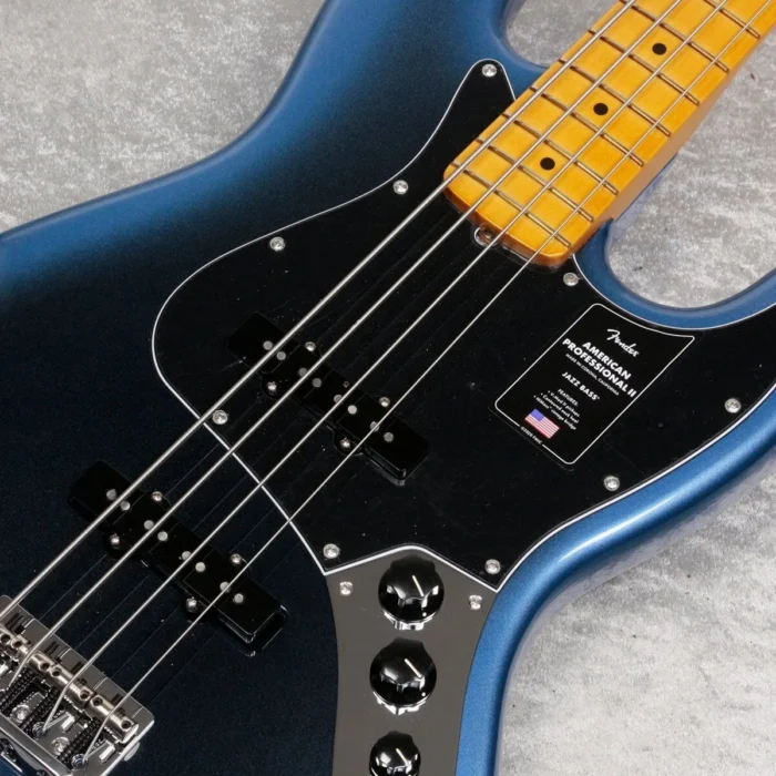 Fender American Professional II Jazz Bass, Maple Fingerboard (Dark Night) - Image 10