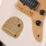 Fender Jazzmaster ISHIBASHI FSR MIJ Traditional 60S Alder Body Desert Sand Gold Hardware (White) - Image 11