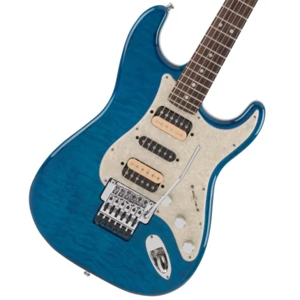 Fender Stratocaster Michiya Haruhata (Caribbean Blue Trans) with many freebies!