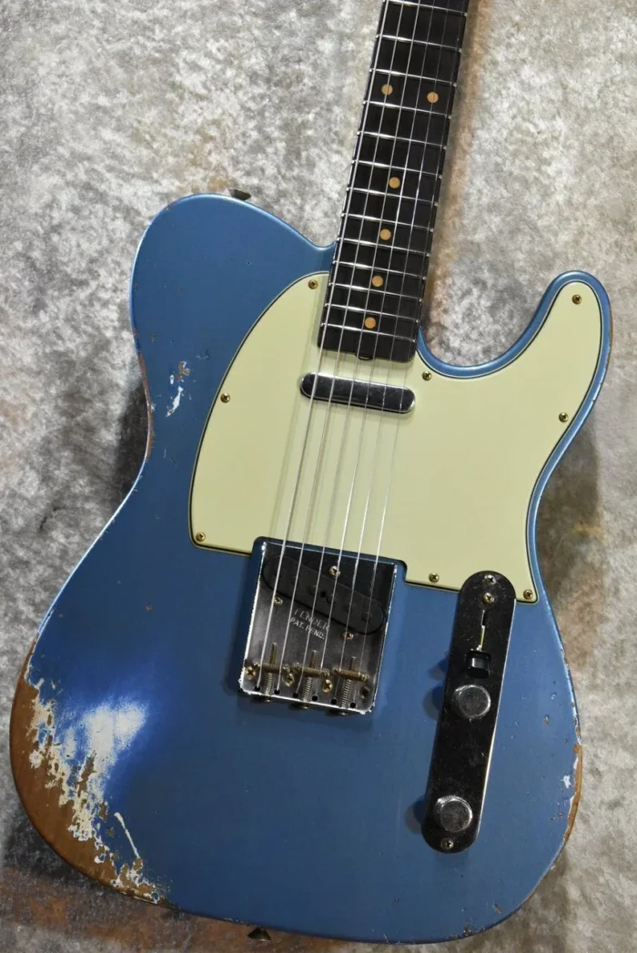 Fender Custom Shop 1961 Telecaster Heavy Relic Aged (Lake Placid Blue) CZ586413  [jet black FB] - Image 1