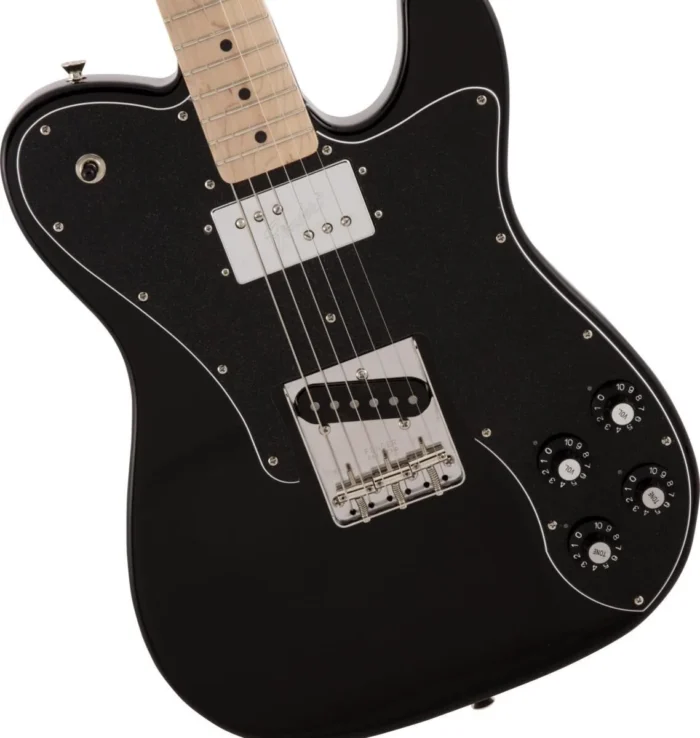 Fender Telecaster Made in Japan Traditional 70s Custom Maple Fingerboard (Black) with many freebies! - Image 5
