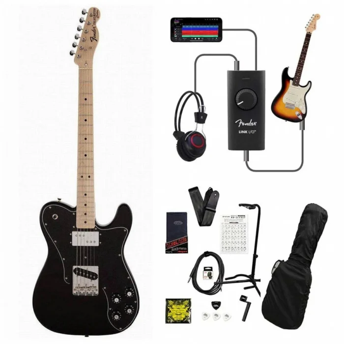 Fender Telecaster Made in Japan Traditional 70s Custom Maple Fingerboard (Black) with many freebies! - Image 8