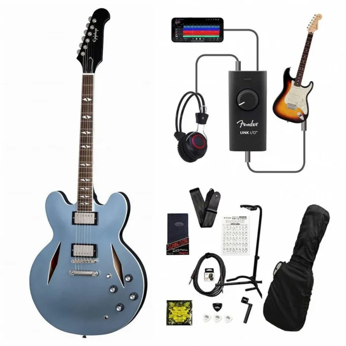 Epiphone Inspired by Gibson Custom Dave Grohl ES-335 (Pelham Blue) - Image 10