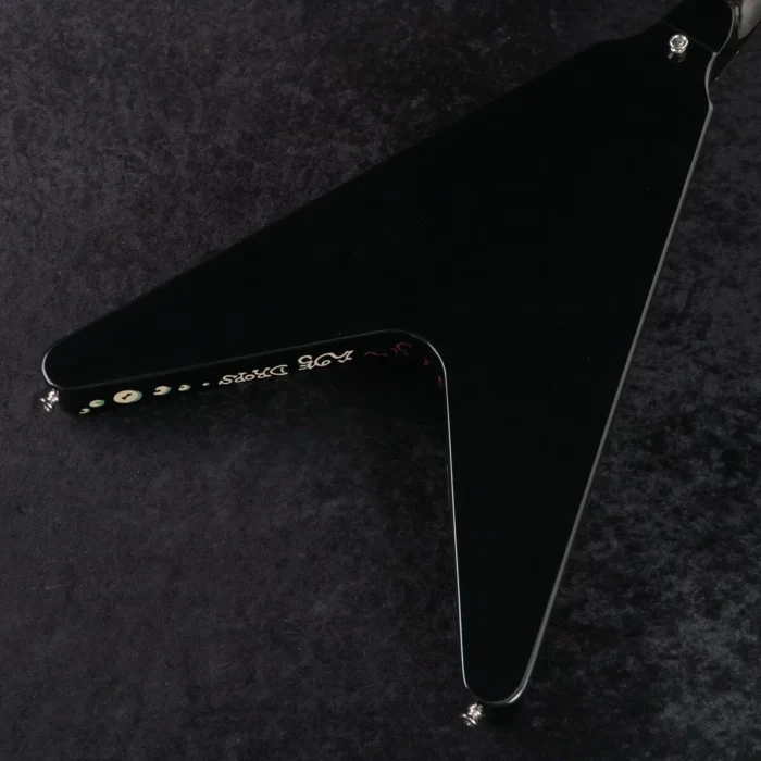 Epiphone Flying V Ebony by Gibson custom Jimi Hendrix (Love Drops) - Image 3