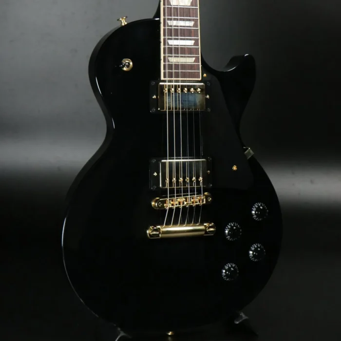 Gibson Exclusive Les Paul Studio with Gold Hardware (Ebony Black) - Image 1