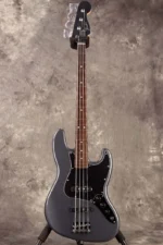 Fender FSR Collection Hybrid II Jazz Bass (Charcoal Frost Metallic) with Matching Head - Image 4