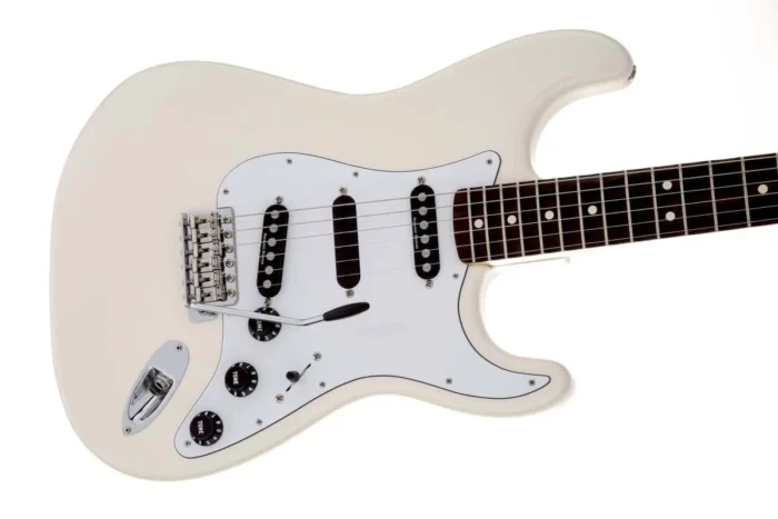 Fender Ritchie Blackmore Stratocaster Scalloped Rose Wood fretboard (Olympic White) - Image 8