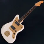 Fender Jazzmaster ISHIBASHI FSR MIJ Traditional 60S Alder Body Desert Sand Gold Hardware (White) - Image 4