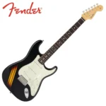 Fender Made in Japan Traditional 2025 Collection 60s Stratocaster Competition (Black/3-Color Sunburst) - Image 2