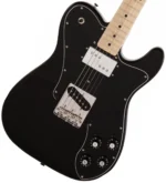 Fender Telecaster Made in Japan Traditional 70s Custom Maple Fingerboard (Black) with many freebies!