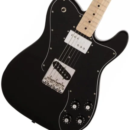Fender Telecaster Made in Japan Traditional 70s Custom Maple Fingerboard (Black) with many freebies!
