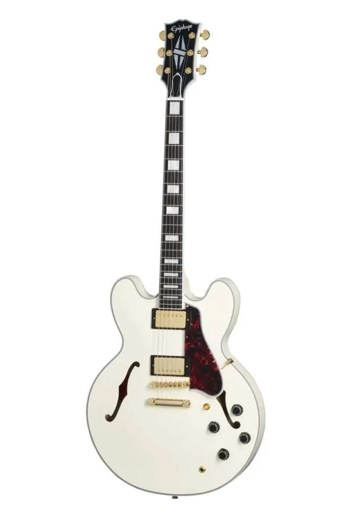 Epiphone Inspired by Gibson Custom 1959 ES-355 (Classic White) with many freebies! - Image 3