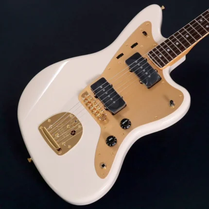 Fender Jazzmaster ISHIBASHI FSR MIJ Traditional 60S Alder Body Desert Sand Gold Hardware (White)