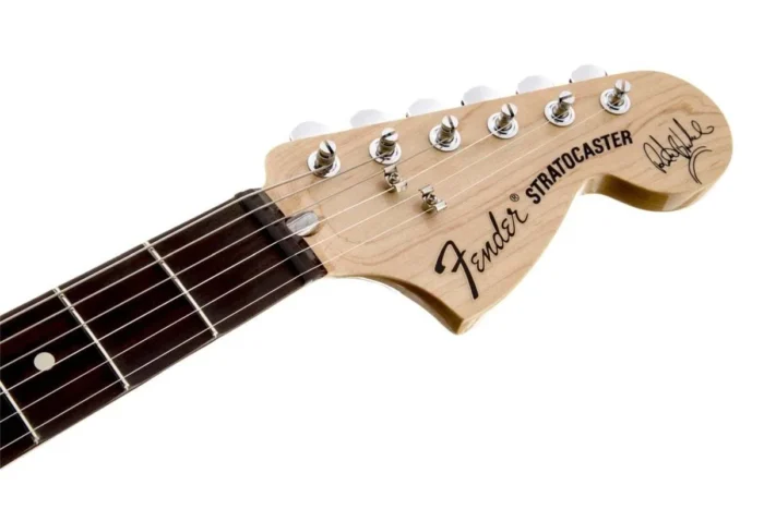Fender Ritchie Blackmore Stratocaster Scalloped Rose Wood fretboard (Olympic White) - Image 5