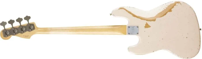 Fender Flea Jazz Bass Road Worn (Faded Shell Pink) - Image 3