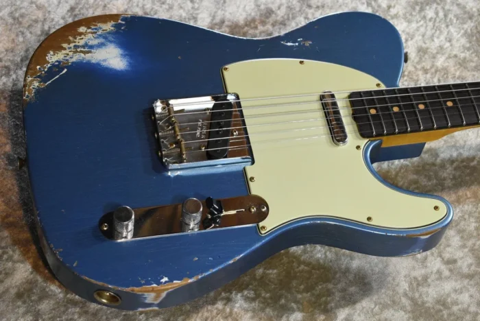 Fender Custom Shop 1961 Telecaster Heavy Relic Aged (Lake Placid Blue) CZ586413  [jet black FB] - Image 9