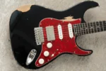 Red House Seeker S Stratocaster 24F SSH Heavy Aged w/ Master Grade Roasted Flame Maple (Black) - Image 5