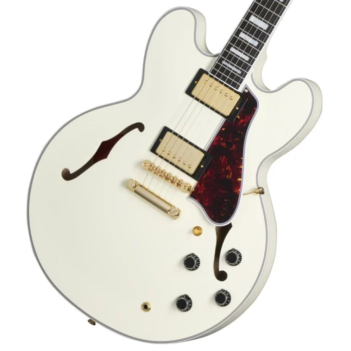 Epiphone Inspired by Gibson Custom 1959 ES-355 (Classic White) with many freebies! - Image 1
