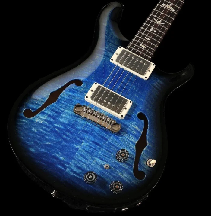 PRS 2025 Hollowbody II Piezo (Faded Blue Jean Wraparound Smokeburst) - Image 2