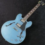 Gibson Exclusive Model ES-335 60s Block (Pelham Blue) Gibson Semi-Acoustic Guitar - Image 4