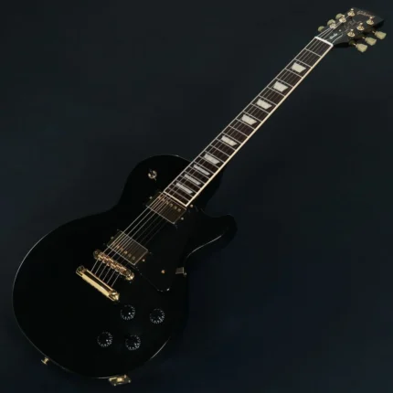 Gibson Exclusive Les Paul Studio with Gold Hardware (Ebony Black) [3.47kg/2025] [Bonus Included]