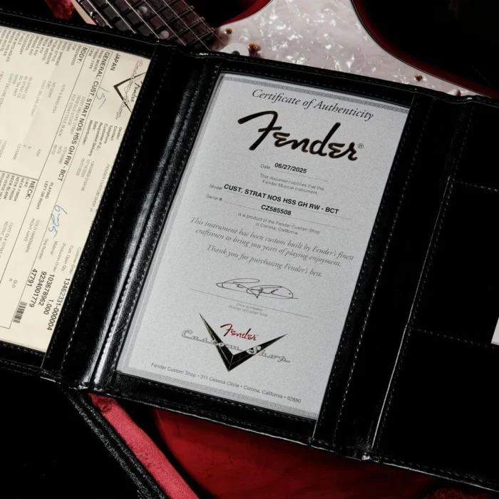 Fender Custom Shop Custom Built Stratocaster HSS NOS (Bing Cherry Transparent) "Special Order Model" - Image 11