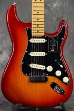 Fender American Ultra Luxe Stratocaster with Maple FB (Plasma Red Burst) - Image 6