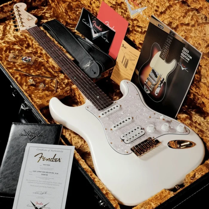 Fender Custom Shop Custom Built Stratocaster HSS NOS (Pearl White) "Special Order Model" - Image 1