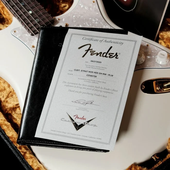 Fender Custom Shop Custom Built Stratocaster HSS NOS (Pearl White) "Special Order Model" - Image 9