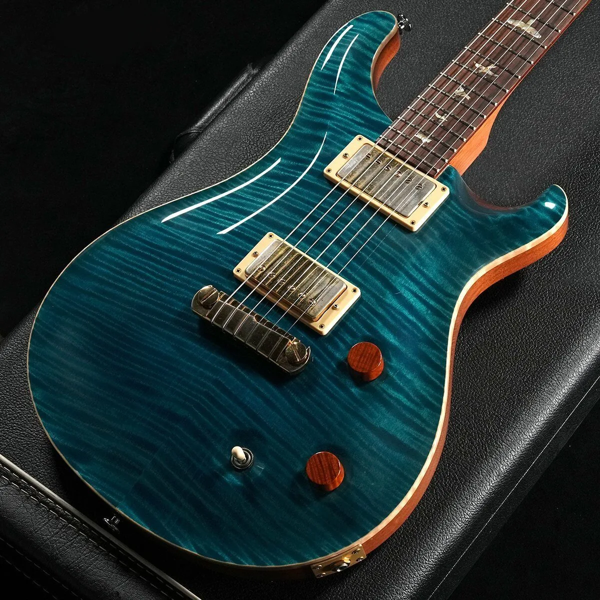 ada0af56c3bdc8212398d9f40bd0d8501b023e PRS Custom 22 Bird 10-Top Stoptail (Blue Matteo) - Image 1